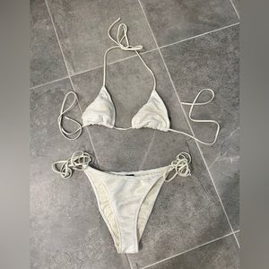 Triangl white bikini